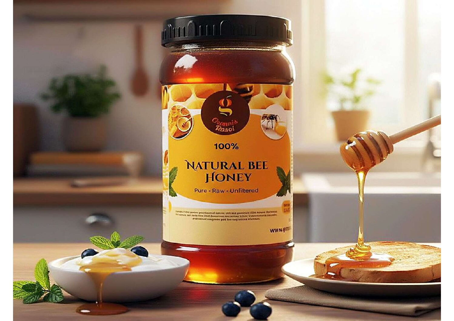 Natural Wild Berry Honey