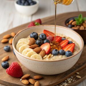 Healthy oats balls with Grannies Rasoi Honey